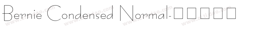 Bernie Condensed Normal字体转换